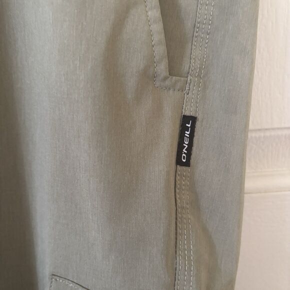 Oneill Mens Hybrid‎ Board Shorts 40 Olive Drawstring Utility Outdoors Beach Swim - Picture 2 of 14